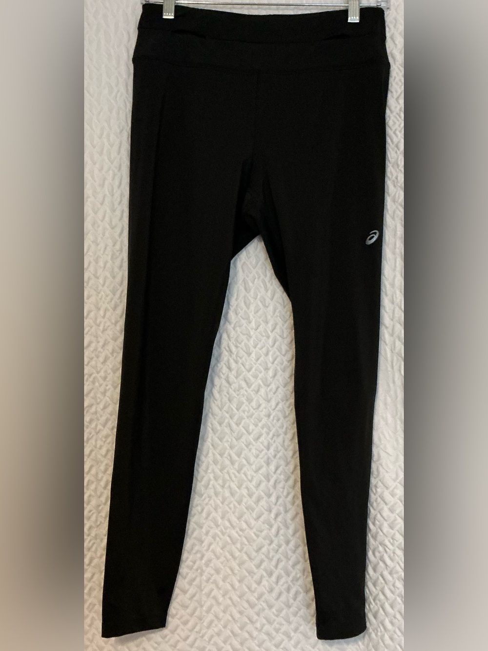 ASICS Women’s Black Performance Leggings with Logo Athletic Running Tights